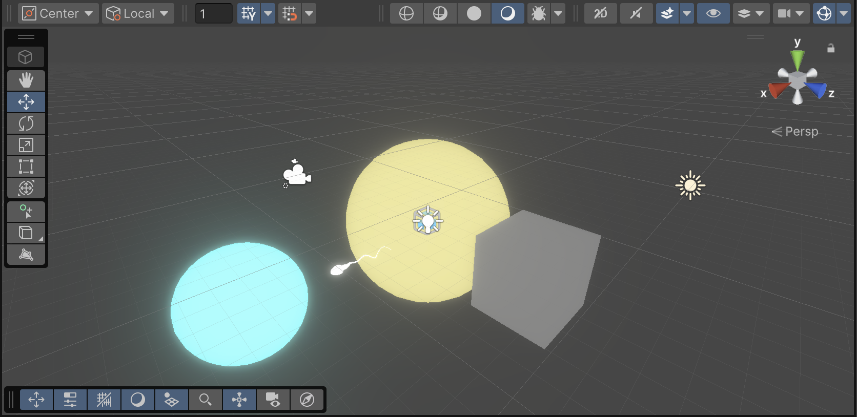Preliminary 3D object glow
